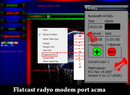 flatcast-radyo-modem-port-acma flatcast tema
